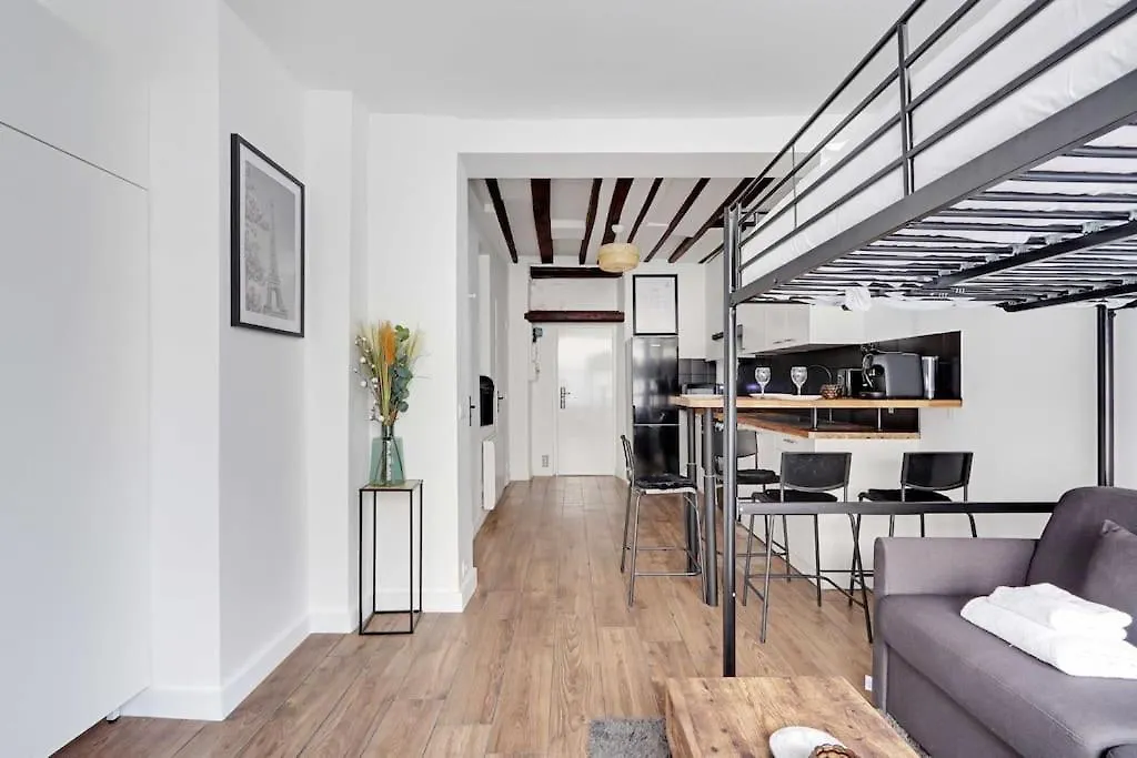 Apartment Butte Aux Cailles Charming Studio 4P Paris